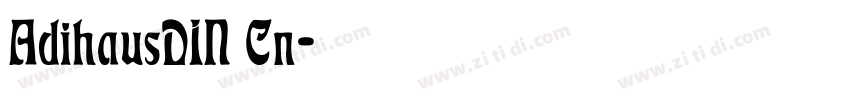 AdihausDIN Cn字体转换